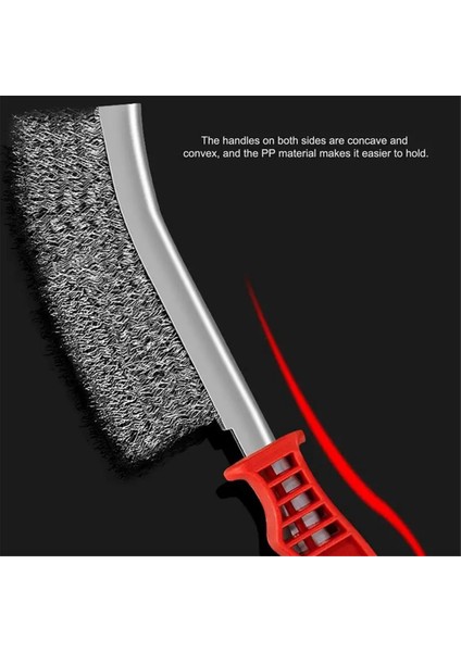 Paslanmaz Çelik Tel Fırça, Metal Pas Temizleme, Dekontaminasyon ve Parlatma Çok Fonksiyonlu Fırça Sarı (Yurt Dışından) indirimleri