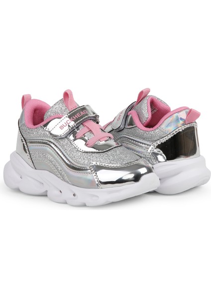 Glossy Shiny Çocuk Spor Ayakkabı 4430 Silver fırsatları