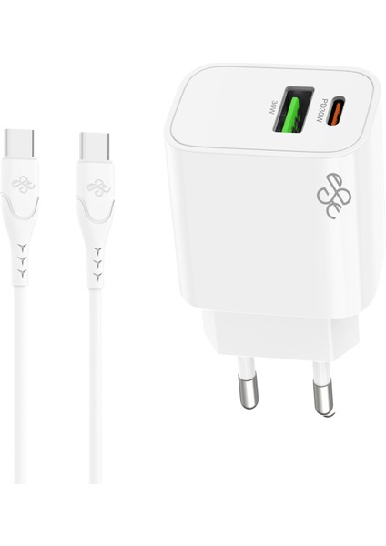 2in1 Pd 30W Gan Seyahat Şarj Cihazı Set