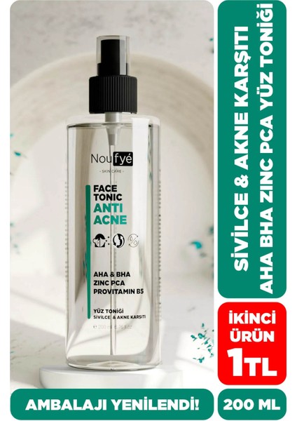 Anti Akne Aha & Bha % 2 Salicylic Acid Yağlı ve Normal Ciltlere Özel Yüz Toniği 200 ml