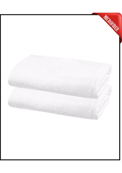 2 Adet Büyük Boy Mikrofiber 50 x 90 cm , Fitness Havlusu , Spor Havlusu , Kuaför Havlusu