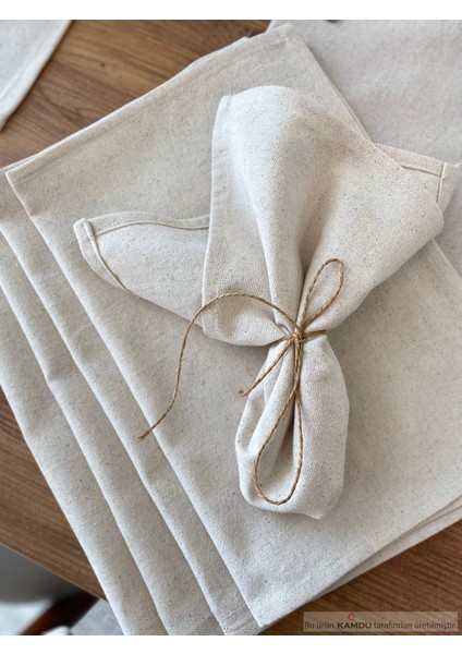 30X30CM 2 Adet %100 Pamuk Keten Runner Sunum Peçetesi, Servis Peçetesi , Amerikan Runner