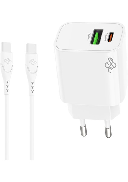 2in1 Pd 20W Seyahat Şarj Cihazı