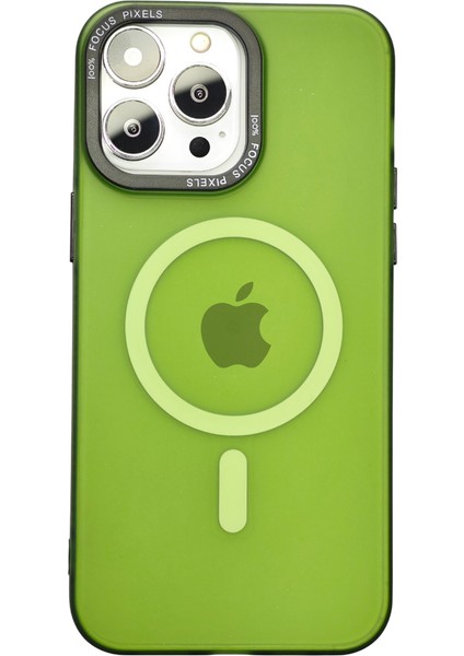 Iphone 15 Pro Max Kılıf Magsafe Uyumlu Kamera Çıkıntılı Darbe Emici Mat Lüx Kapak Tb-05