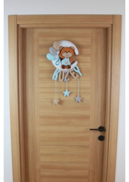 Kuzey Isimli Aydede Ayıcık Bebek Odası Kapı Süsü modelleri