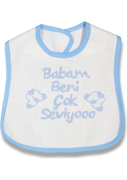 Babam Beni Çok Seviyoo Mavi Mama Önlüğü