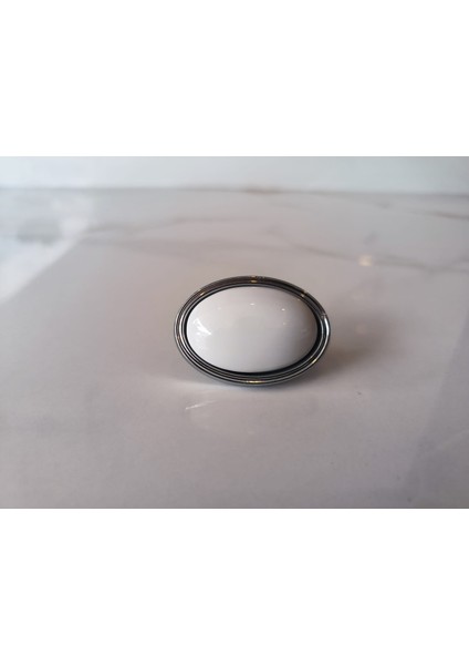2352 Çoruh Krom Renk Porselen Kulp