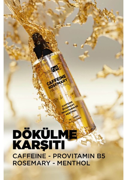 Anti Dökülme Saç Toniği, Biberiye, Kafein, Provitamin B5, Mentol, 200 ml
