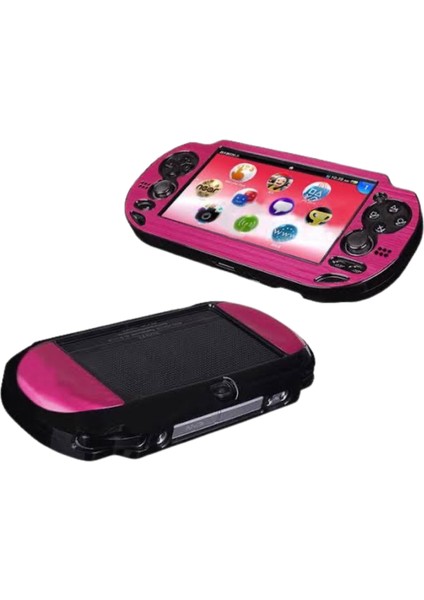 Ps Vita 1000 Uyumlu Koruyucu Kapak Metal Full Koruma Pembe