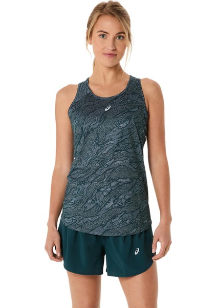 Road All Over Print Tank Kadın Yeşil Atlet 2012D071-302