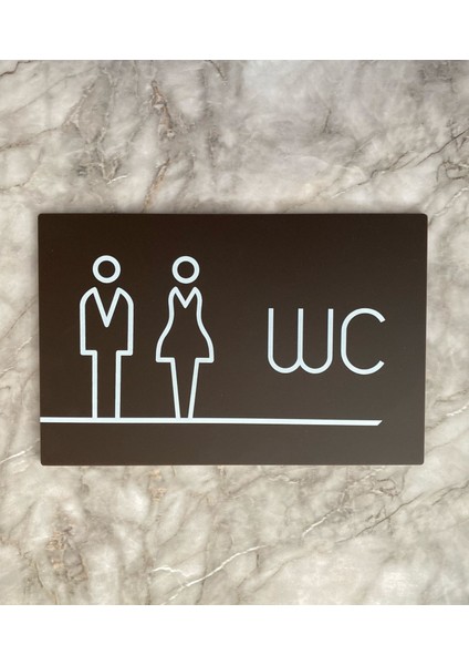 Bitter Serisi Lux Wc Yönlendirme Levhası