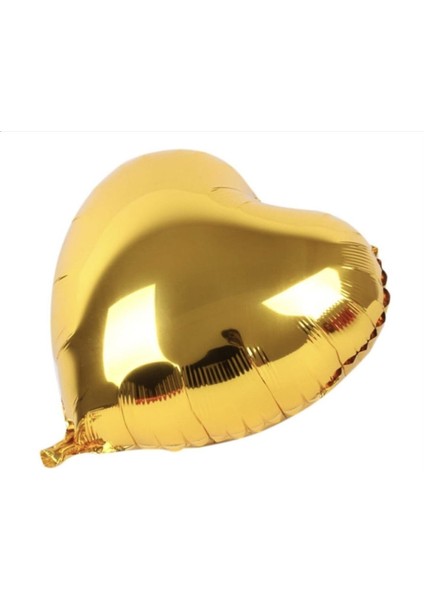 3 Adet Folyo Balon Altın Sarısı Gold Uçan Balon 45 cm 18 Inç