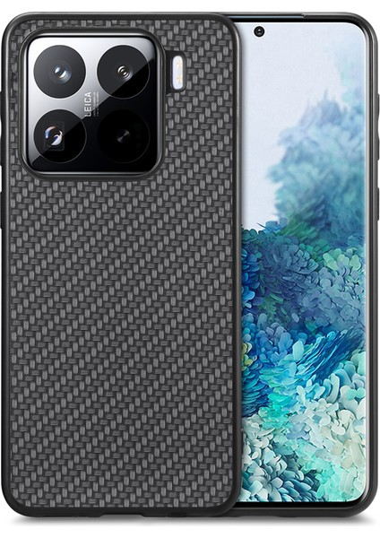 Xiaomi 15 Karbon Fiber Doku Pu+Pc+Tpu Telefon Kapağı (Yurt Dışından)