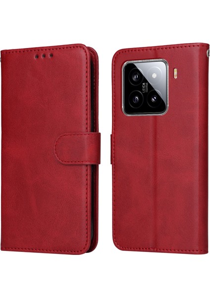 Xiaomi 15 Cüzdan Pu Deri Folyo Flip Telefon Kapağı (Yurt Dışından)