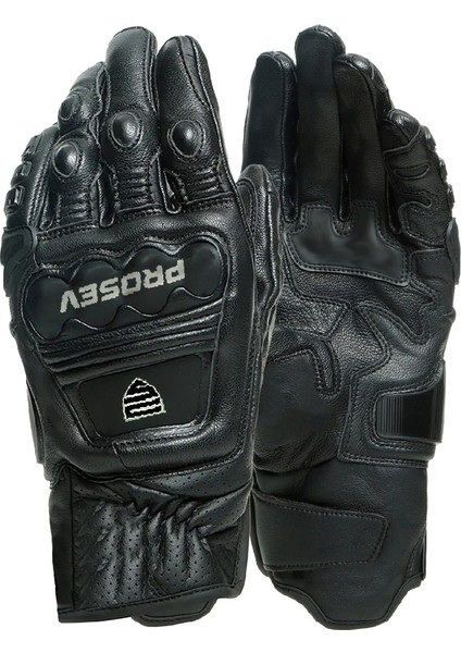 GL60 Titanyum Deri Motosiklet Eldiveni Siyah fiyatları
