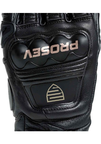 GL60 Titanyum Deri Motosiklet Eldiveni Siyah modelleri