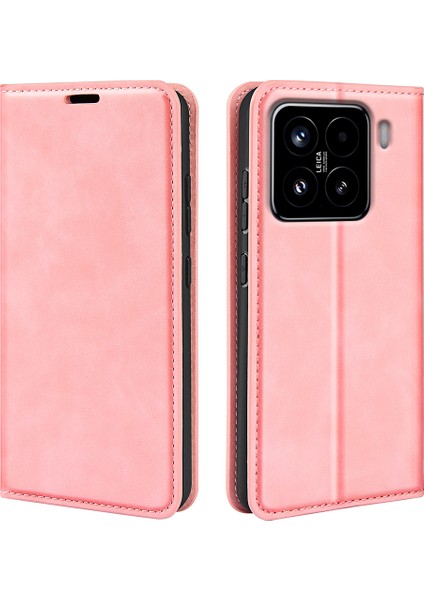 Xiaomi 15 Cilt Dokunuşlu Deri Cüzdan Telefon Kapağı (Yurt Dışından)
