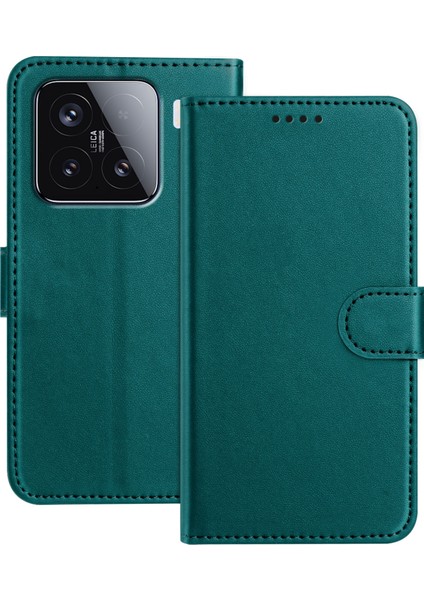 Xiaomi 15 Deri Cüzdan Standı Anti Drop Telefon Kapağı (Yurt Dışından)