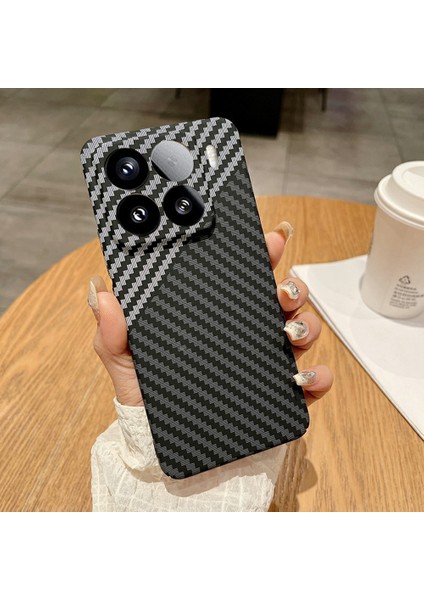 Xiaomi 15 Sert Pc Telefon Kapağı Karbon Fiber Doku Damla Korumalı (Yurt Dışından)