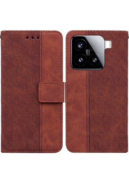 Xiaomi 15 Bilek Kayışlı Deri Cüzdan Telefon Kılıfı (Yurt Dışından)