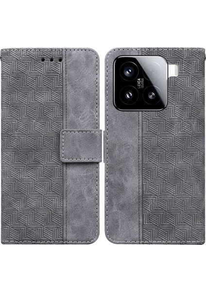 Xiaomi 15 Bilek Kayışlı Deri Cüzdan Telefon Kılıfı (Yurt Dışından)