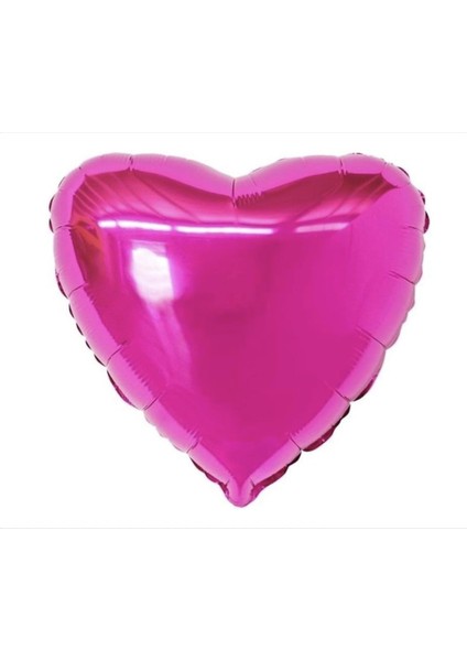 2 Adet Folyo Balon Fuşya Koyu Pembe Uçan Balon 45 cm 18 Inç