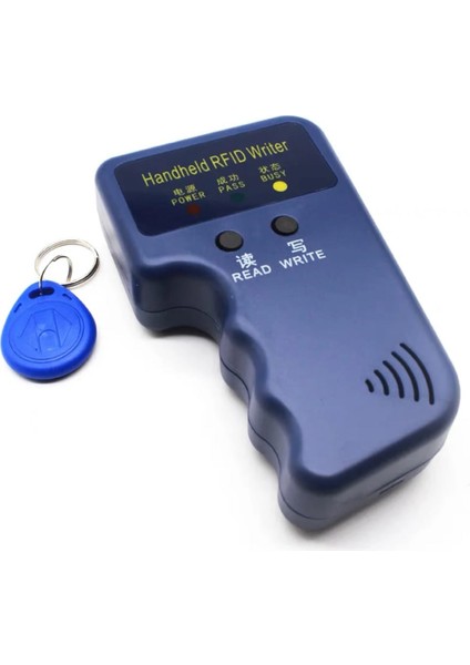 125KHZ El Tip Okuyucu Yazıcı Kopyalayıcı 5 Adet Id Değişebilir 125KHZ Anahtarlık Manyetik Kart Anahtarlık Etike Personel Takip Kapı Giriş Kontrol Sayaç Proximity