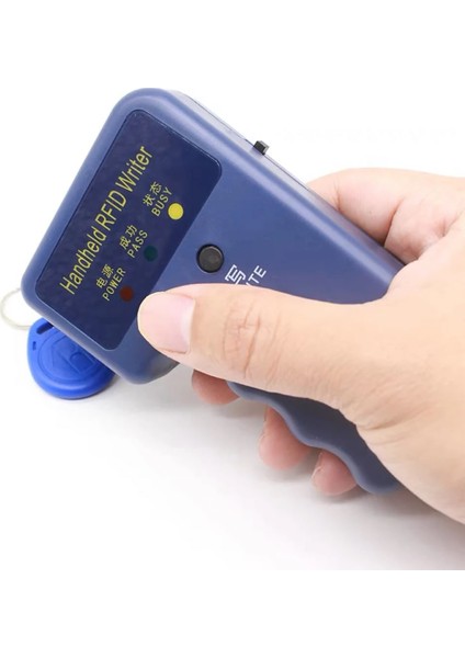 125KHZ El Tip Okuyucu Yazıcı Kopyalayıcı 5 Adet Id Değişebilir 125KHZ Anahtarlık Manyetik Kart Anahtarlık Etike Personel Takip Kapı Giriş Kontrol Sayaç Proximity