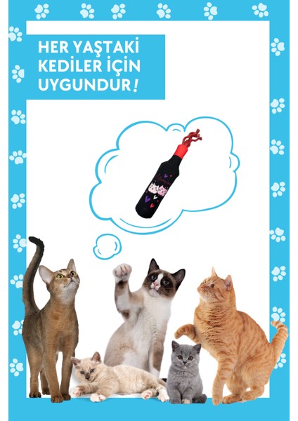 Meowine Catnipli Peluş Kedi Oyuncağı Hışırtı Sesli Peluş Kedi Oyuncağı Kediler İçin Kicker Oyuncak