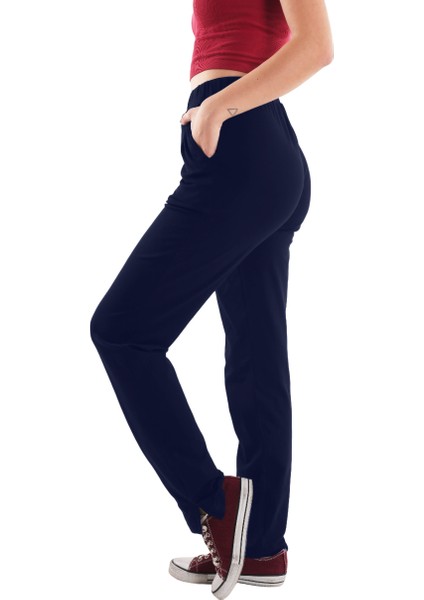 Kadın Lacivert Eşofman Altı (Büyük Beden Seçeneğiyle) fiyatları