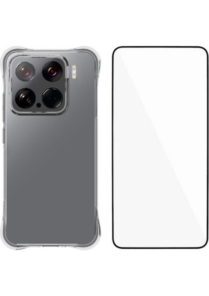 Xiaomi 15 Tpu Kılıf 2.0mm Temperli Cam Filmli Telefon Kapağı (Yurt Dışından)