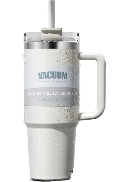 1200ML Araba Dak 304 Paslanmaz Çelik Pipet Yalıtım Dak Araba Su Dağı Içme (Yurt Dışından)