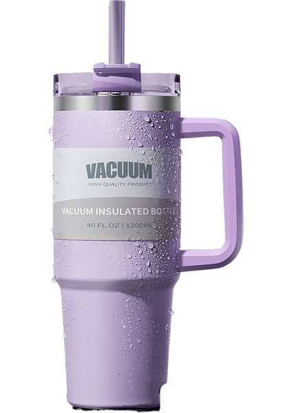 1200ML Araba Dak 304 Paslanmaz Çelik Pipet Yalıtım Dak Araba Su Dağı Içme (Yurt Dışından)