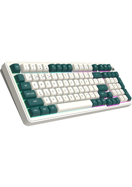 DF98 Interstellar Yellow Switch Mekanik Kablosuz Gaming Klavye (ingilizce)