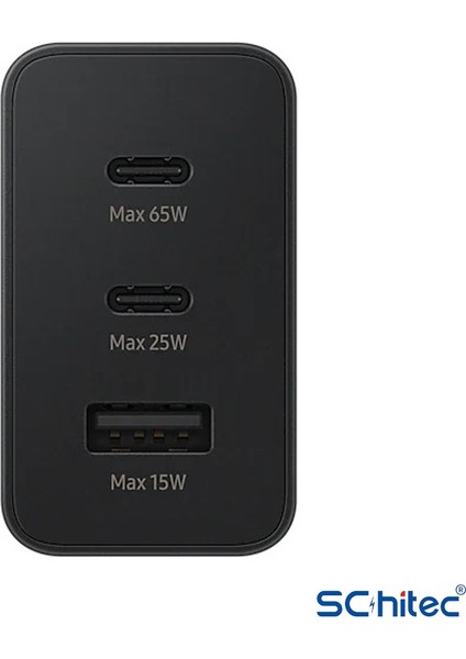 65W 2xpd+Usba Ev Tipi Şarj Aleti 3 Çıkışlı Type-C To Type-C Kablolu Set SR66