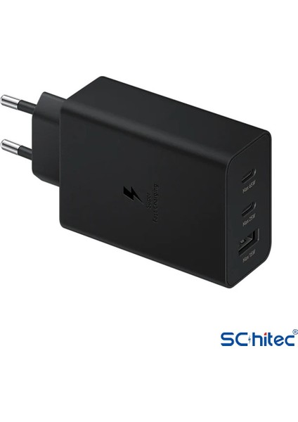 65W 2xpd+Usba Ev Tipi Şarj Aleti 3 Çıkışlı Type-C To Type-C Kablolu Set SR66