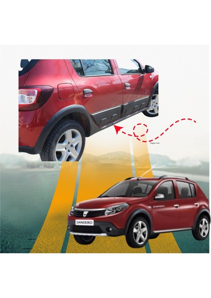 Dacia Sandero 2012 - 2020 Kapı Dodik 4 Parça modelleri