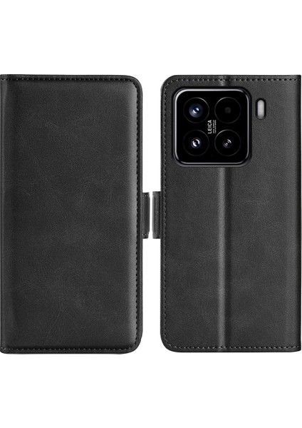 Xiaomi 15 Standlı Kılıf Buzağı Dokulu Deri Cüzdan Telefon Kapağı (Yurt Dışından)