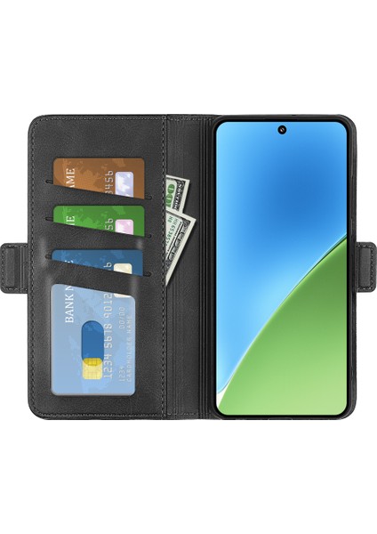 Xiaomi 15 Standlı Kılıf Buzağı Dokulu Deri Cüzdan Telefon Kapağı (Yurt Dışından) fiyatları