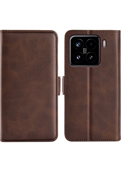 Xiaomi 15 Standlı Kılıf Buzağı Dokulu Deri Cüzdan Telefon Kapağı (Yurt Dışından)
