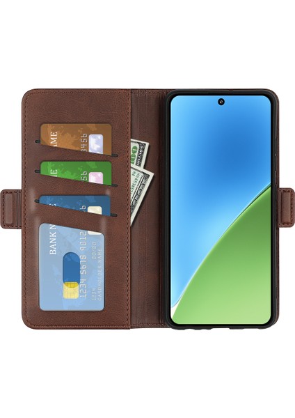 Xiaomi 15 Standlı Kılıf Buzağı Dokulu Deri Cüzdan Telefon Kapağı (Yurt Dışından) fiyatları