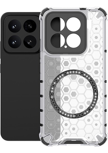 Xiaomi 15 Petek Tasarımı Tpu + Magsafe ile Uyumlu Pc Telefon Kapağı (Yurt Dışından)