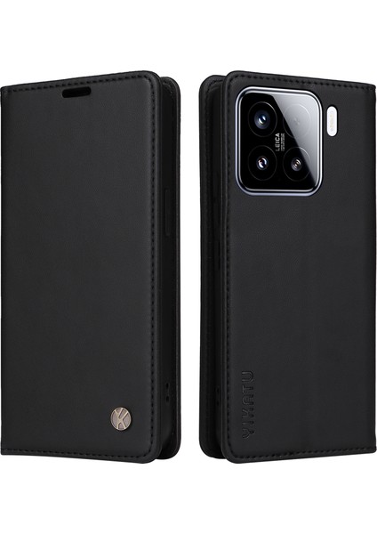 Xiaomi 15 Standlı Deri Telefon Kılıfı (Yurt Dışından)