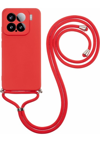 Xiaomi 15 Crossbody Esnek Tpu Fiber Astar Anti-Şok Telefon Kapağı (Yurt Dışından)
