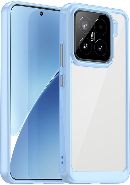 Xiaomi 15 Tpu+Akrilik Koruyucu Şeffaf Telefon Kapağı (Yurt Dışından)