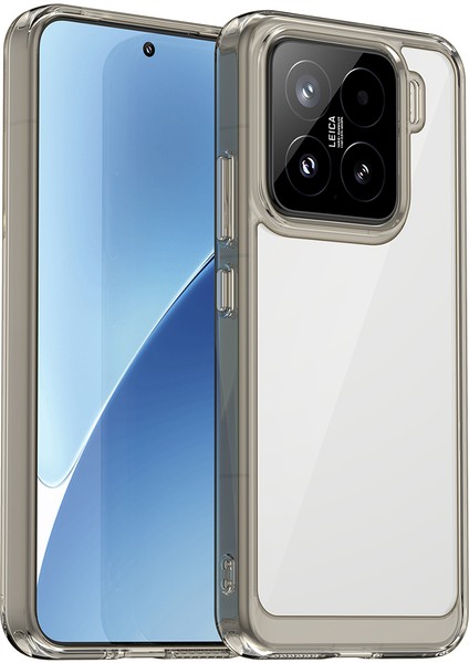 Xiaomi 15 Tpu+Akrilik Koruyucu Şeffaf Telefon Kapağı (Yurt Dışından)
