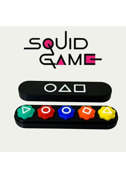 Squid Game 5 Taş Oyunu Kutulu - 3D Baskı Oyuncak