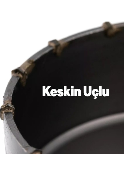 Adaptörlü Metal Sds Plus Elmas Panç Ø 120 mm Çap Delik Oyuk Açma Delme Buat Açma Testeresi 1 Adet fırsatları