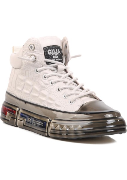 Guja 24K510-4 M Beyaz Hakiki Deri Erkek Spor Ayakkabı
