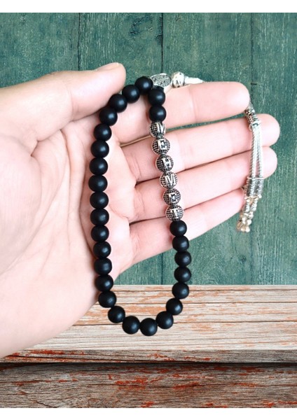 Emek İsmine Özel Tesbih Kişiselleştirilebilir Hediye Küre Kesim Mat Siyah Tespih İ-389 fiyatları